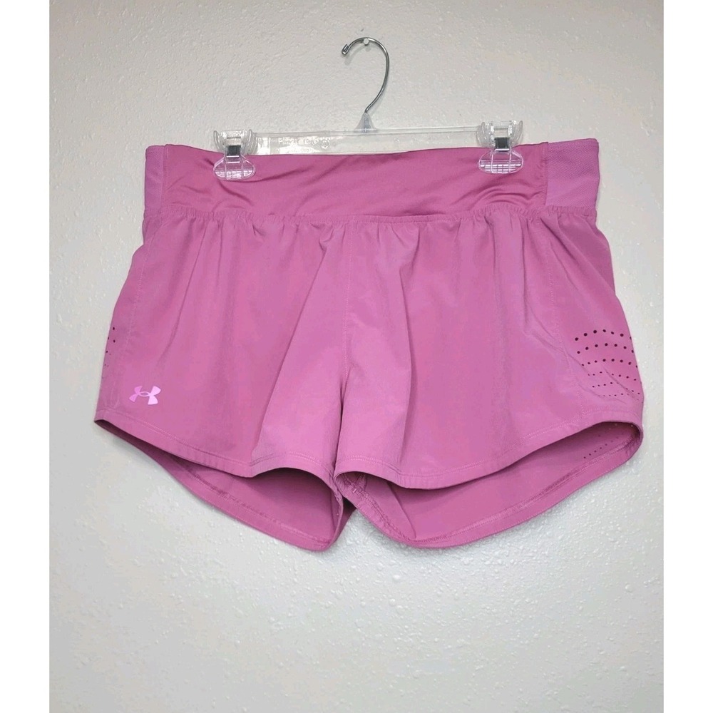 Under Armour Women's Speedpocket Running Shorts With Undershorts Athletic XL - Picture 1 of 11